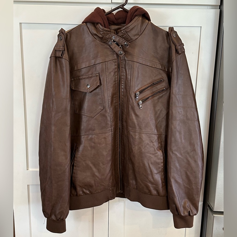 New Leather jacket, men’s XL
